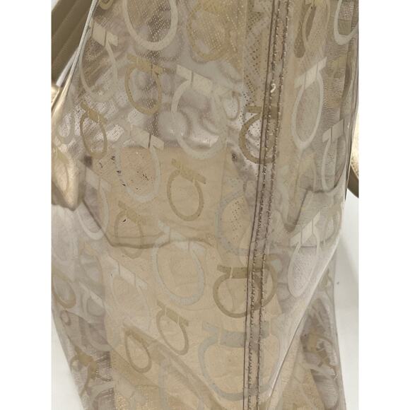 Salvatore Ferragamo Gancini Tote purse cute clear shoulder bag - Picture 6 of 15
